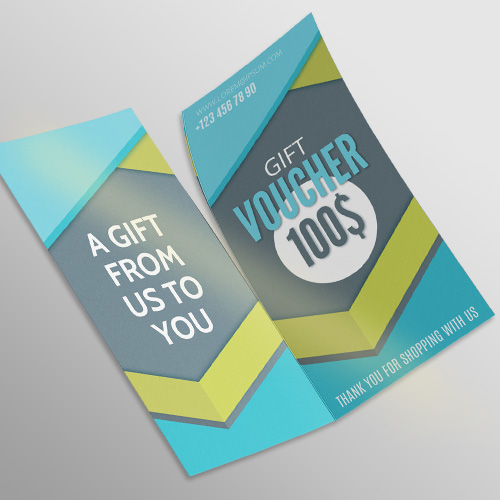 Creased Voucher Cards