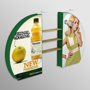 Display Rack Double 3D Semi-Moon