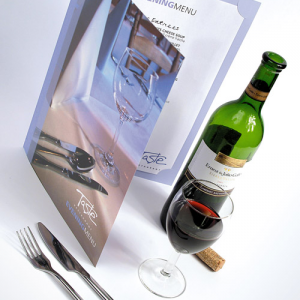 400gsm Matt Lam + Spot Gloss Menu Covers