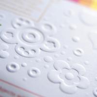 400gsm M/Lam + Embossed Flyers Creased or Shaped