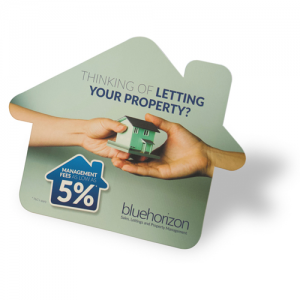 Premium Silk Showcards Creased or Shaped