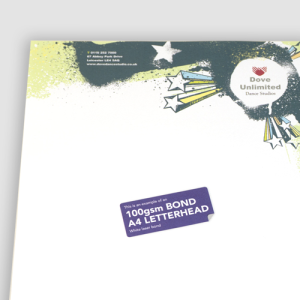 Uncoated briefpapier