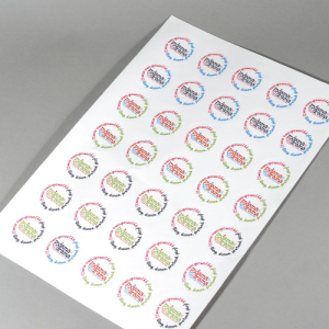 Stickervellen in aangepaste vormen
