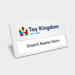 Recycled Window Name Badges