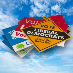 Verkiezingsbordjes