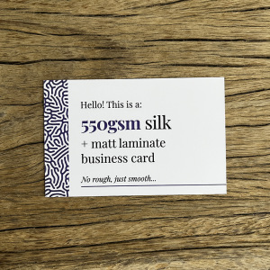550gsm Matt Laminated Business Cards