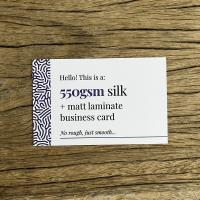 550gsm Matt Laminated Business Cards