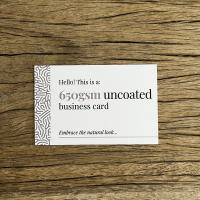 650gsm Uncoated Business Cards
