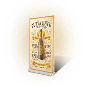 Vrijstaande aluminium textielframes