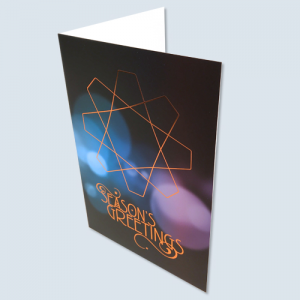 400gsm Matt Lam Foiled Christmas Cards