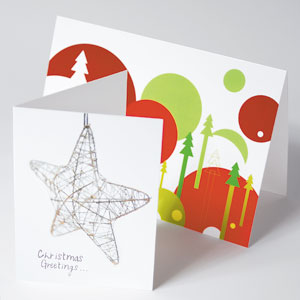 Silk Christmas Cards