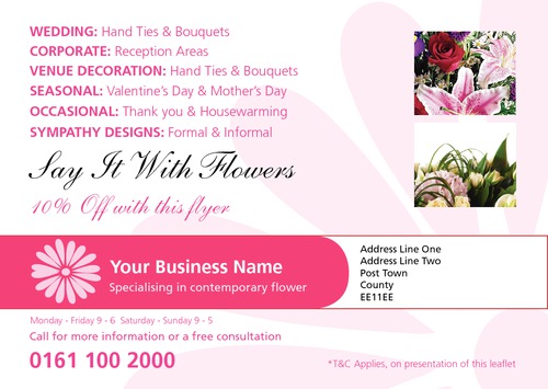 Florists A5 Flyers by Peter Stewart