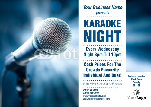 Karaoke A4 Flyers by Rebecca Doherty