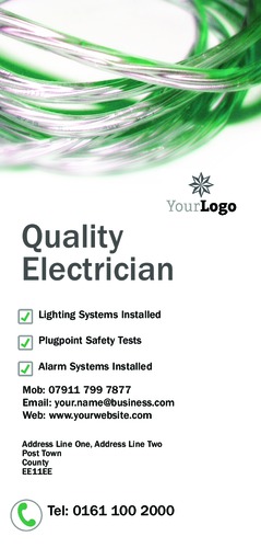Electrician 1/3rd A4 Flyers by Neil Watson