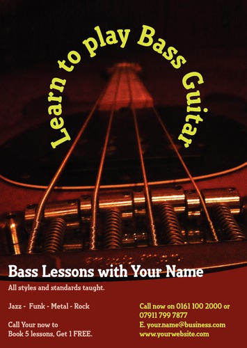 Music Teachers A5 Flyers by Barnaby Wild