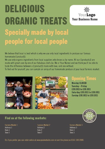 Grocery Store A4 Leaflets by C V