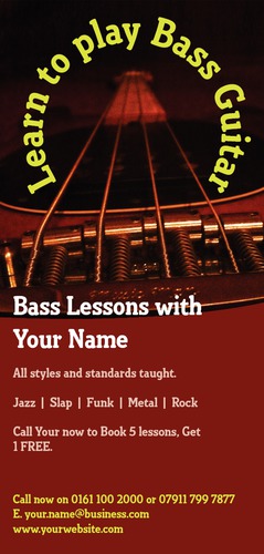 Music Teachers 1/3rd A4 Flyers by Barnaby Wild