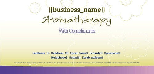 Aromatherapy 1/3rd A4 Stationery by Printing.com Edinburgh