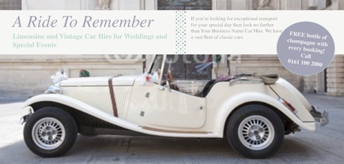 Car Hire 1/3rd A4 Flyers by Rebecca Doherty