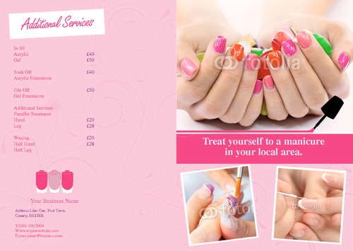 Salon A4 Folded Leaflets by Ro Do