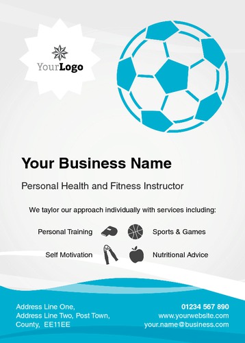 Fitness A6 Flyers by Thomas Mascall