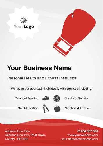 Fitness A5 Flyers by Thomas Mascall