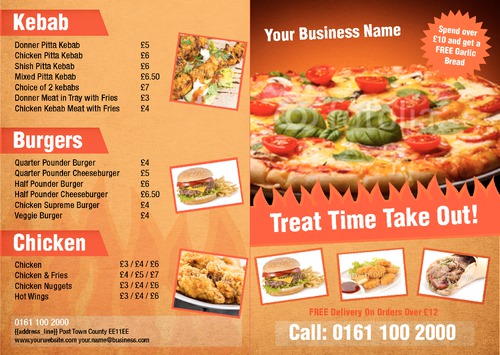 Takeaway A4 Folded Leaflets by Ro Do