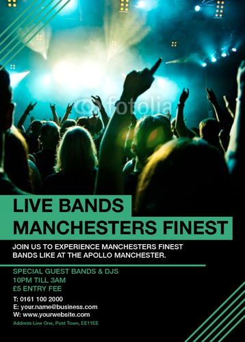 Music A6 Flyers by Edward Mark  Power