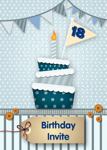 Birthday Party A6 Invitations by Tony Elmore