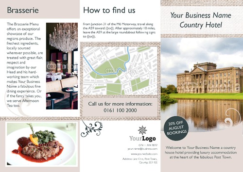 Hotel A4 Folded Leaflets by Ro Do