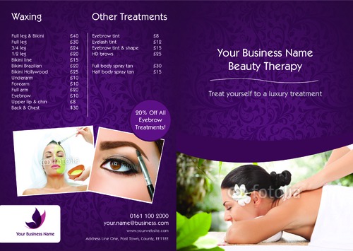 Massage A4 Folded Leaflets by Nickola O'Connor