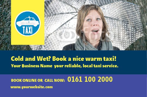 Taxi Business Card  by Ashley Moore