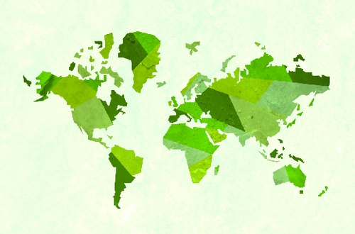 World Map Business Card  by Daniel Fischer