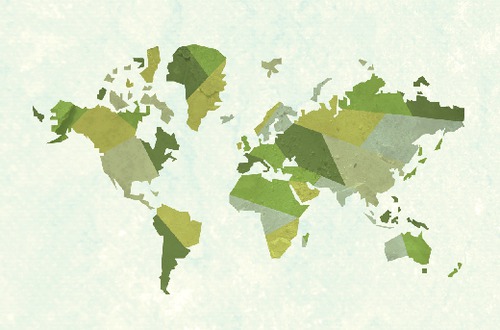 World Map Business Card  by Daniel Fischer