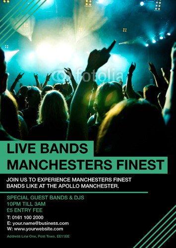 Music A4 Flyers by Edward Mark  Power