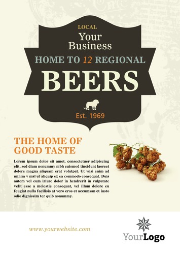 Restaurant A5 Flyers by TemplateCloud.com