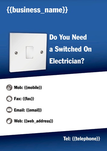 Electrician A4 Flyers by Neil Watson