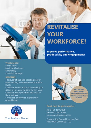 Massage A5 Flyers by C V