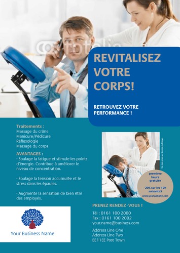 Massage A4 Flyers by C V