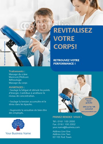 Massage A6 Flyers by C V