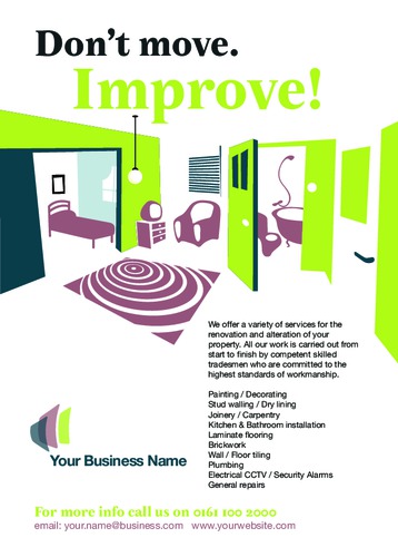 Home Maintenance A6 Flyers by Paul Wongsam