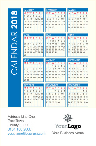 Business Card Pocket Calendars Collection by Nickola O'Connor