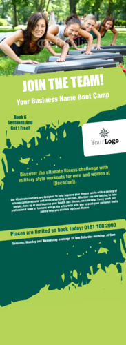 Fitness Budget Roller Banner Stand + Poster Roller Banner by Rebecca Doherty