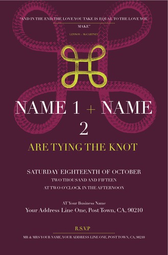  5.5" x 8.5" Invites by Alan Gunning