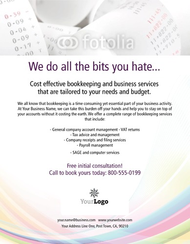 Accountants 8.5" x 11" Flyers by Paul Wongsam