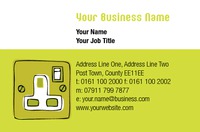 Electrician Business Card  by Templatecloud 