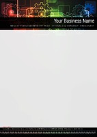 Night Club A4 Stationery by Templatecloud 