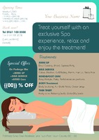 Massage A4 Leaflets by Templatecloud 