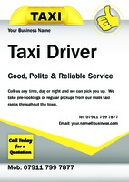 Taxi A5 Flyers by Templatecloud 