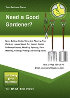 Garden Maintenance A6 Flyers by Templatecloud 